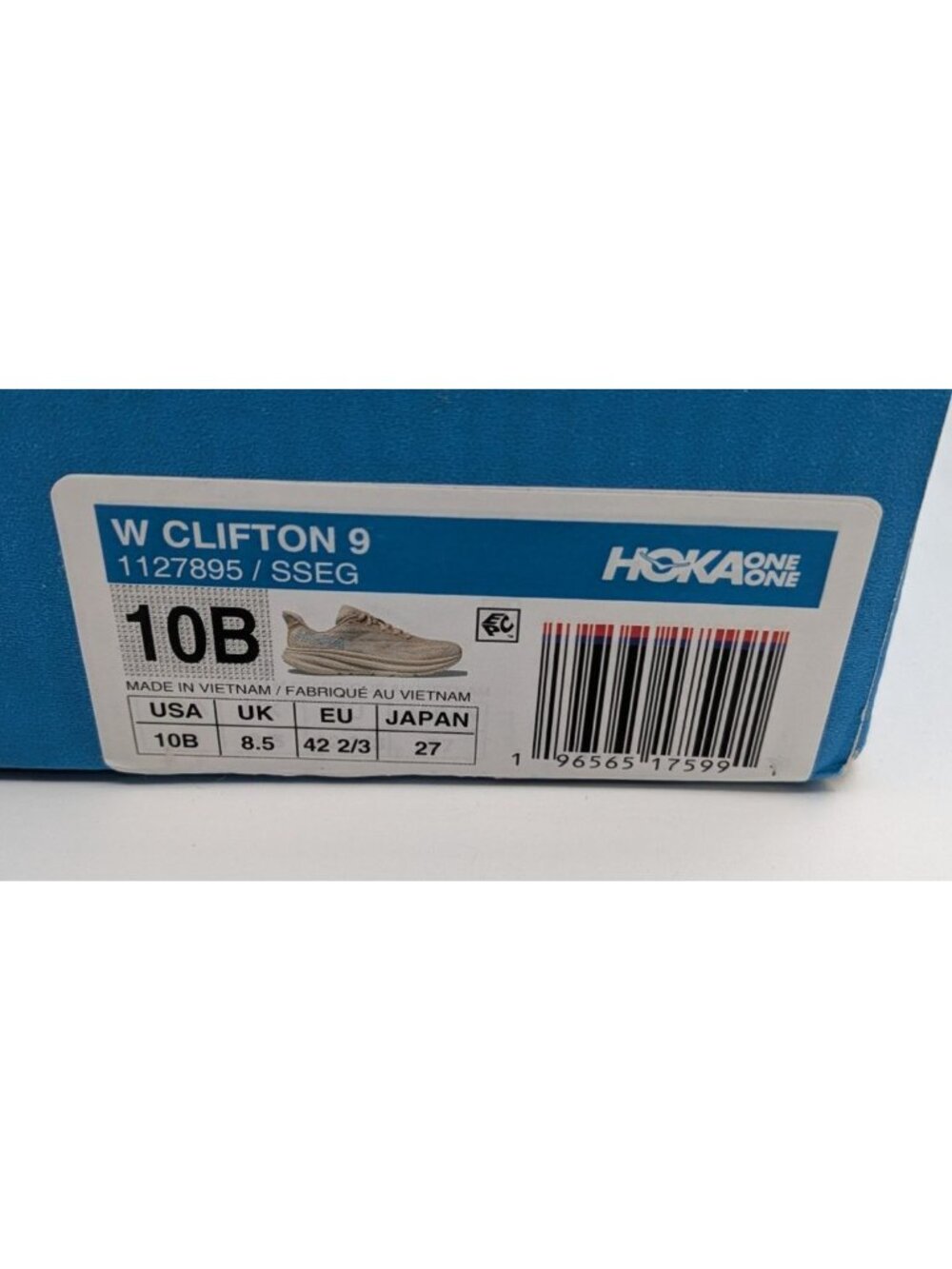 Hoka Clifton 9 Men’s Running Shoes Shifting Sand / Eggnog – Size 10B – Brand New - Picture 7 of 10